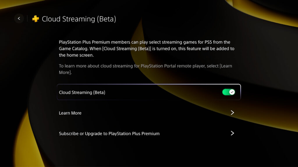 Le jeu en streaming sur PS Portal // Source : Sony