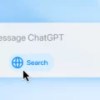 Ce nouveau bouton permet de lancer une recherche depuis le web sur ChatGPT. // Source : OpenAI