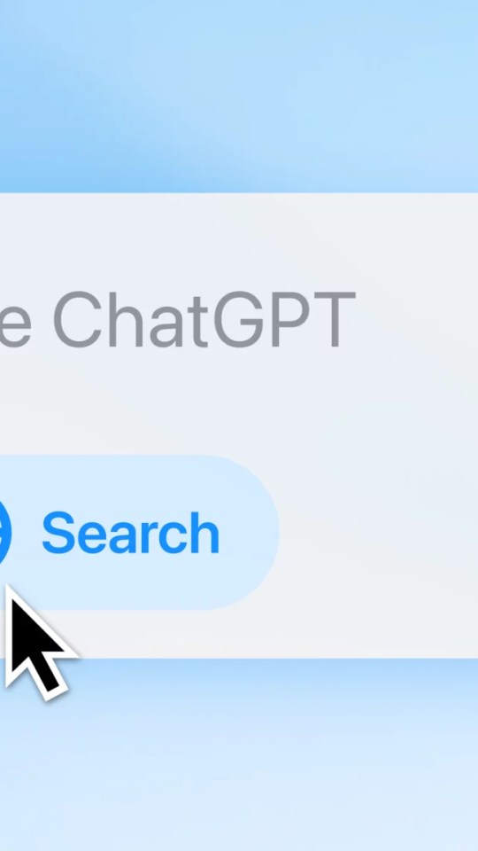 Ce nouveau bouton permet de lancer une recherche depuis le web sur ChatGPT. // Source : OpenAI