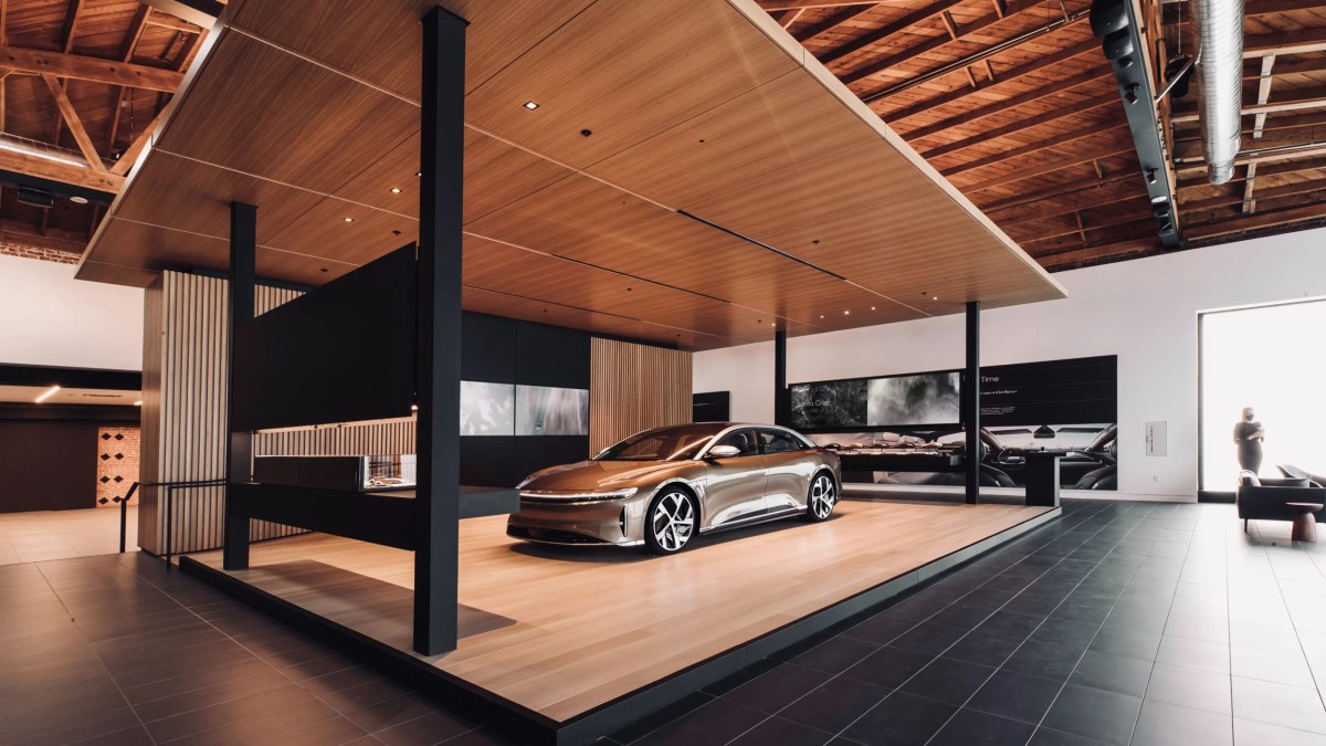 Studio de ventes Lucid // Source : Lucid Motors