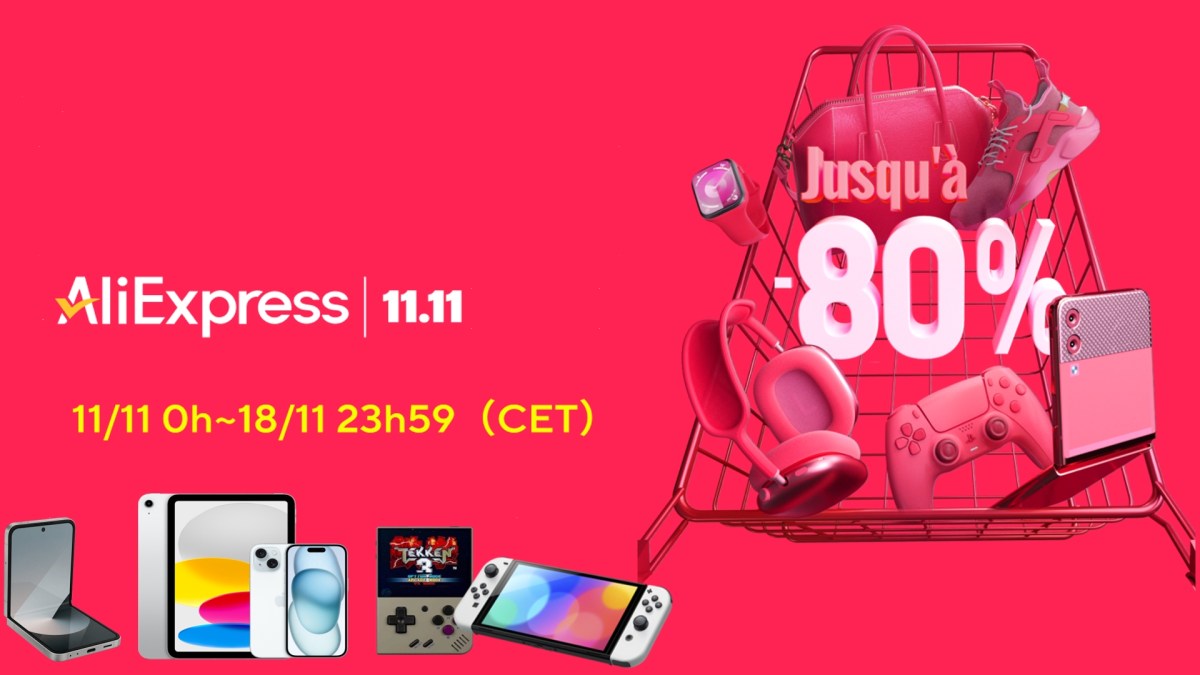 Le Single Day d'AliExpress se tient du 11 au 18 novembre 2024 // Source : Numerama