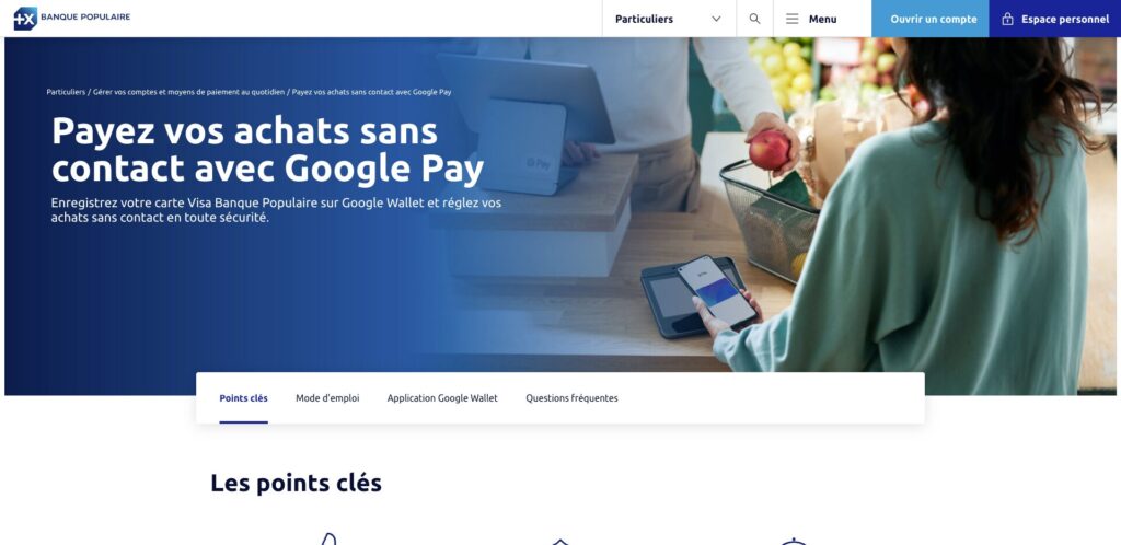 La Banque Populaire se met à Google Pay // Source : Numerama