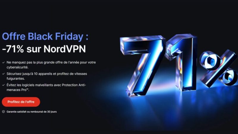 NordVPN participe au pré Black Friday, avec une grosse promotion et trois mois offerts