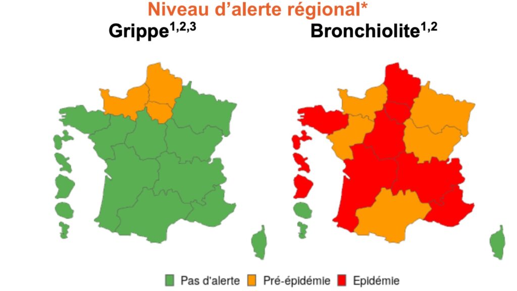 Bronchiolitis in epidemic phase in 5 regions: what does that mean?