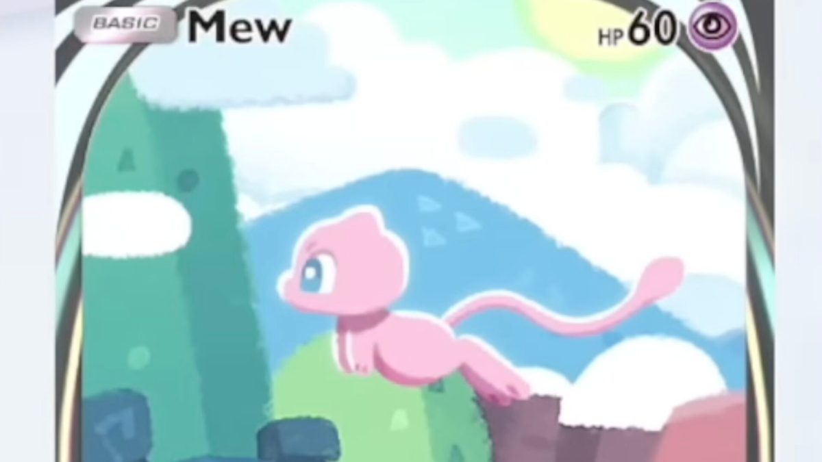 La carte Mew dans Pokémon Pocket // Source : Capture YouTube