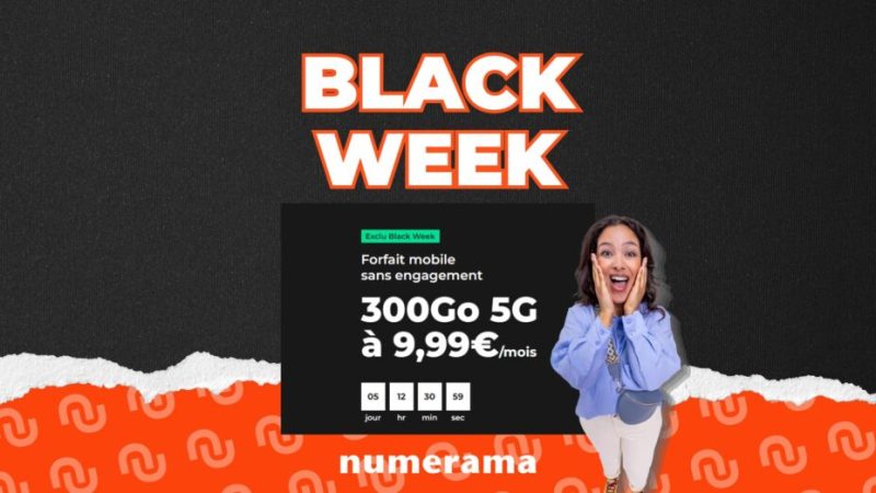 Un forfait 5G 300 Go à moins de 10 €/mois ? C’est possible pendant le Black Friday