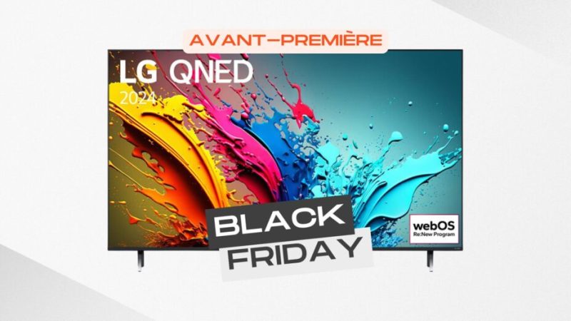 Ce grand téléviseur 4K LG QNED de 65″ profite d’une réduction de 430 € pour le Black Friday