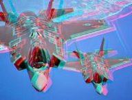 Des avions de chasse F-35 lors d'un vol test. // Source : US Air Force