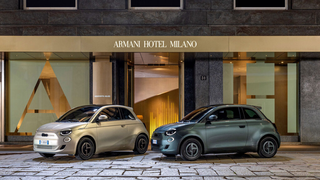 Fiat 500e edition limitée Armani  // Source : Fiat