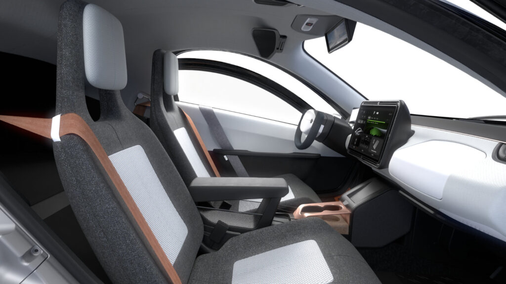 A disconcerting interior for this vehicle concept // Source: Aptera Motors 