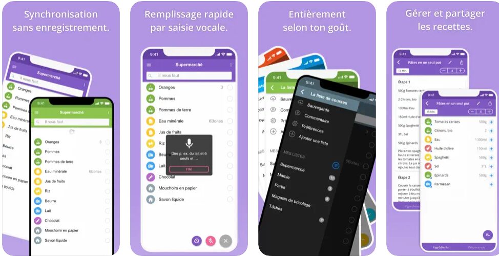La Liste de courses, la plus intuitive
