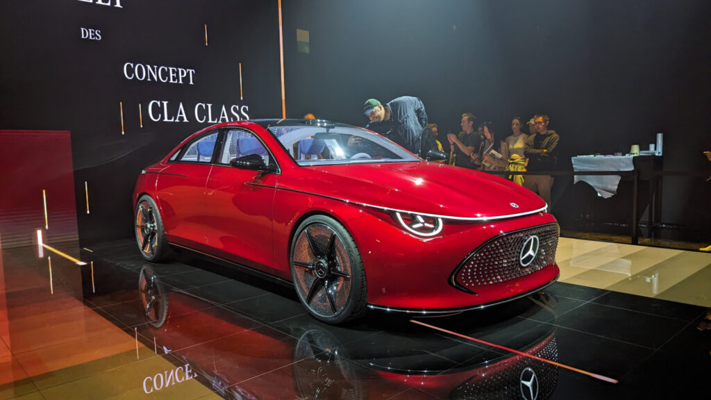 Mercedes CLA concept au salon de Munich 2023 // Source : Raphaelle Baut pour Numerama