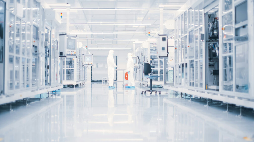 Salle de production des cellules de batterie  // Source : Northvolt