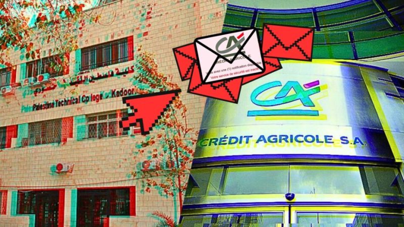 Ce faux mail du Crédit Agricole est envoyé depuis une fac en Palestine détournée par des pirates