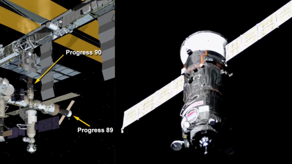 Le cargo Progress 90. // Source : Nasa