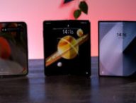 Les Samsung Galaxy Z Fold 6, Honor Magic V3 et Google Pixel 9 Pro Fold // Source : Alfred Tertrais pour Numerama