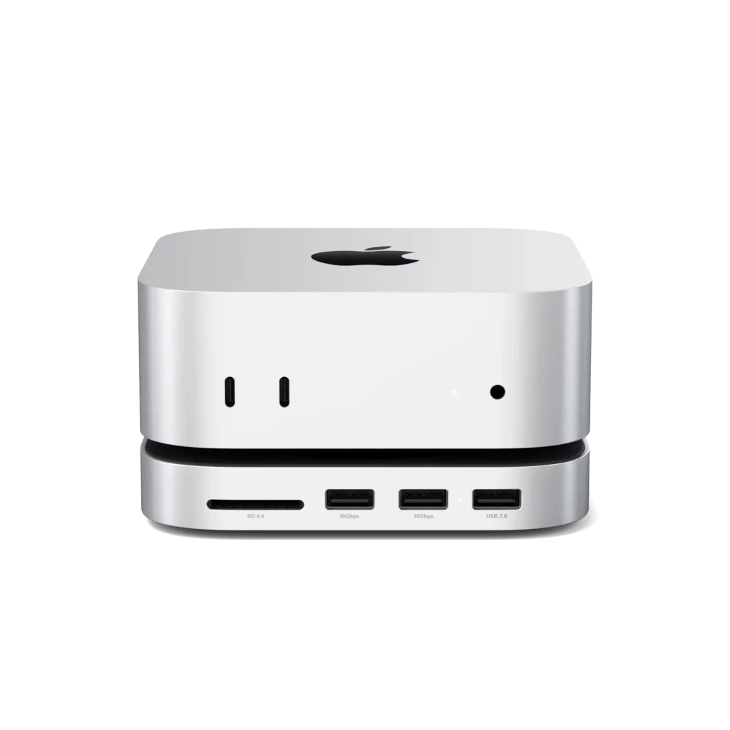 Le Stand & Hub pour Mac mini M4 de Satechi // Source : Satechi