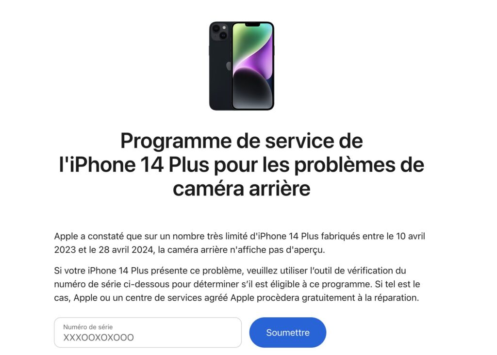 Le site d'Apple permet de vérifier son éligibilité.