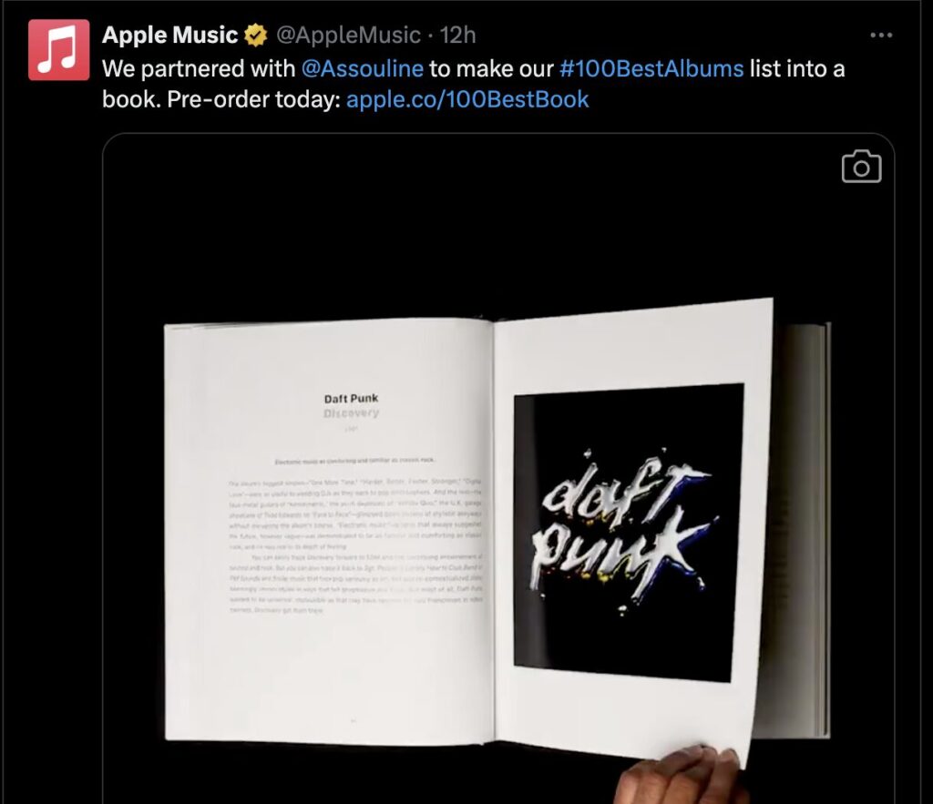 Le livre d'Apple Music raconte l'histoire des 100 meilleurs albums de l'histoire, selon Apple Music.