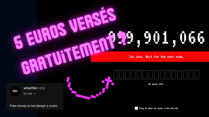 Ce mystérieux site vous offre de l’argent sans que l’on comprenne (encore) pourquoi