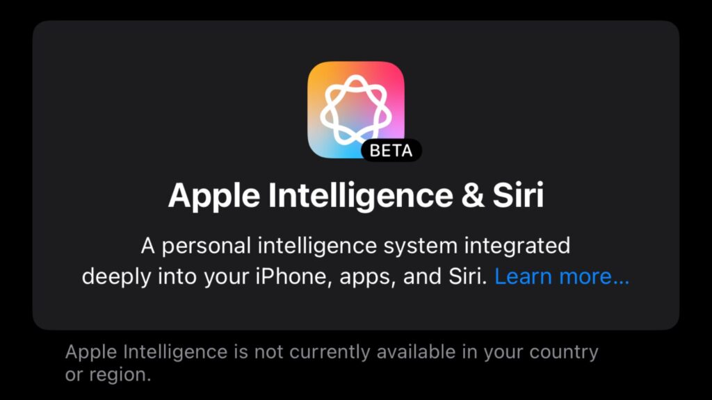 En France, Apple Intelligence est indisponible.