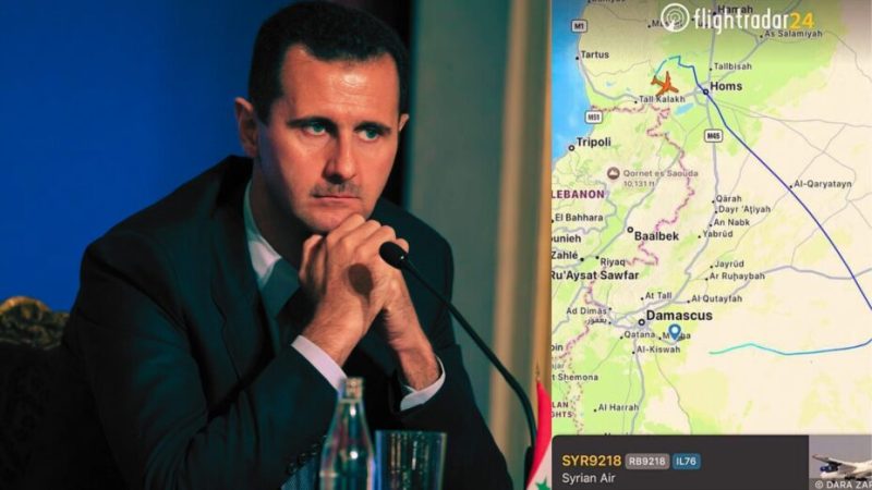 Où se cache Bachar al-Assad ? La traque de son avion sur les réseaux sociaux sème le doute