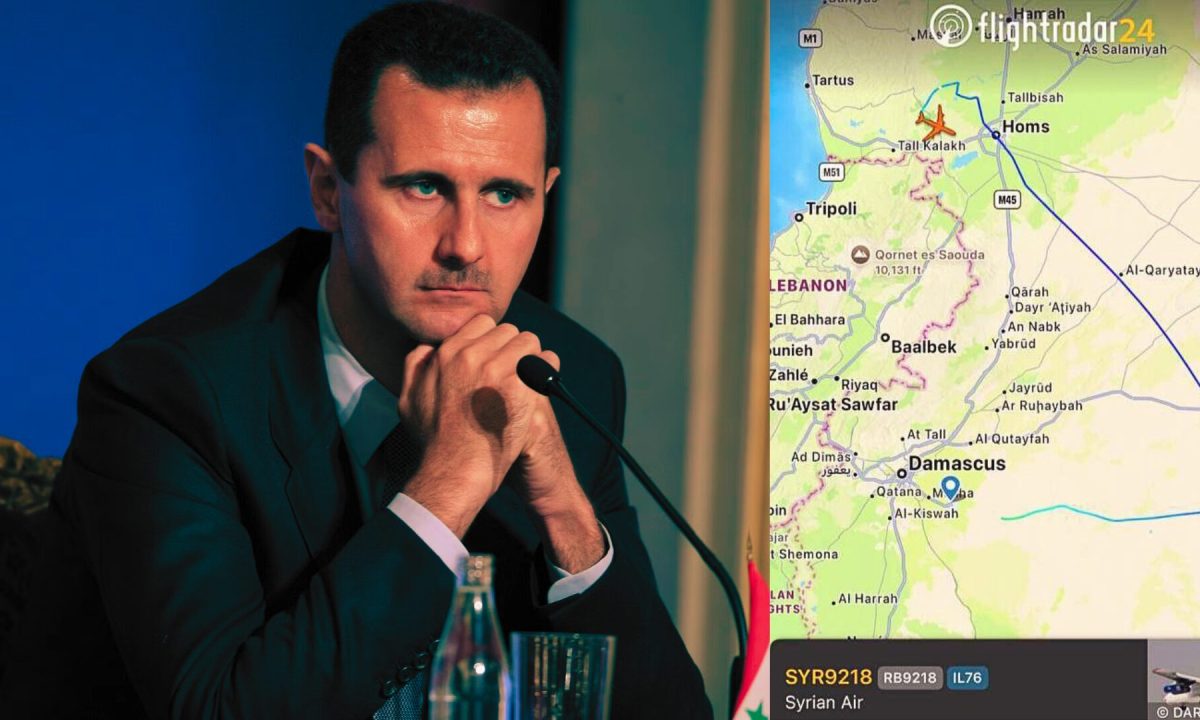 Les experts en source ouverte ont essayé de suivre le vol de Bachar-Assad. // Source : IRIS / Numerama