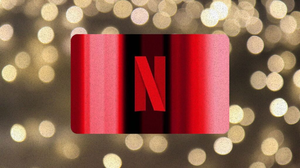 Carte cadeau Netflix. // Source : Montage Numerama avec Canva