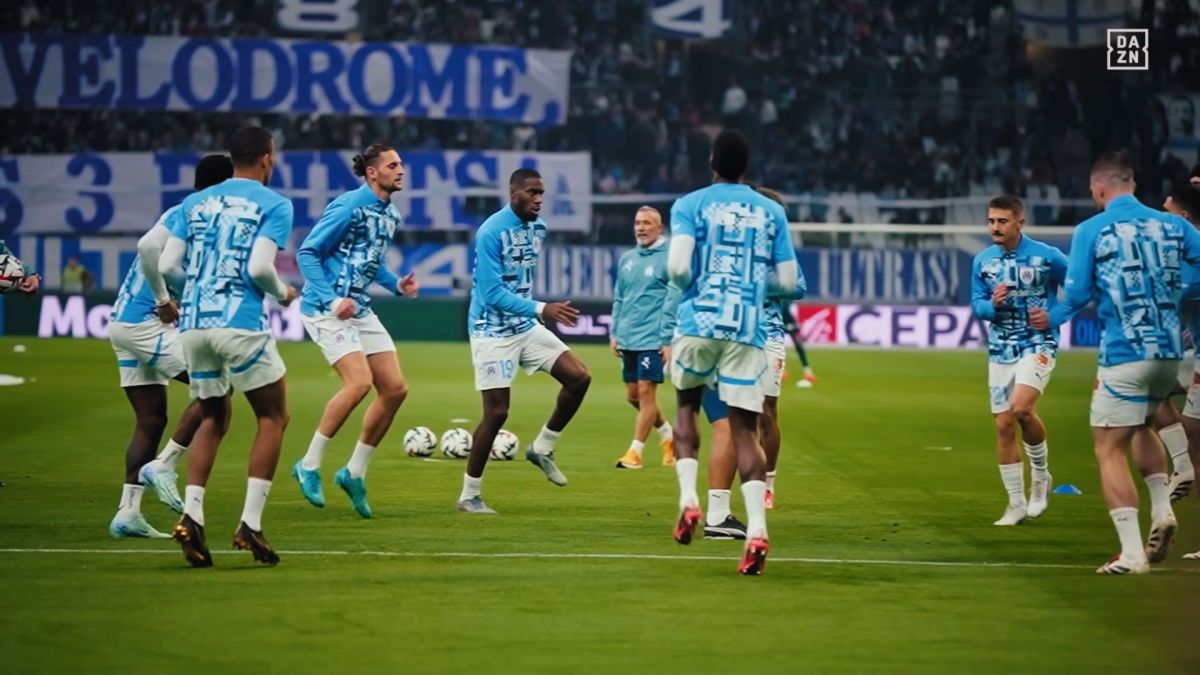 OM vs. AS Monaco. // Source : Capture YouTube DAZN France