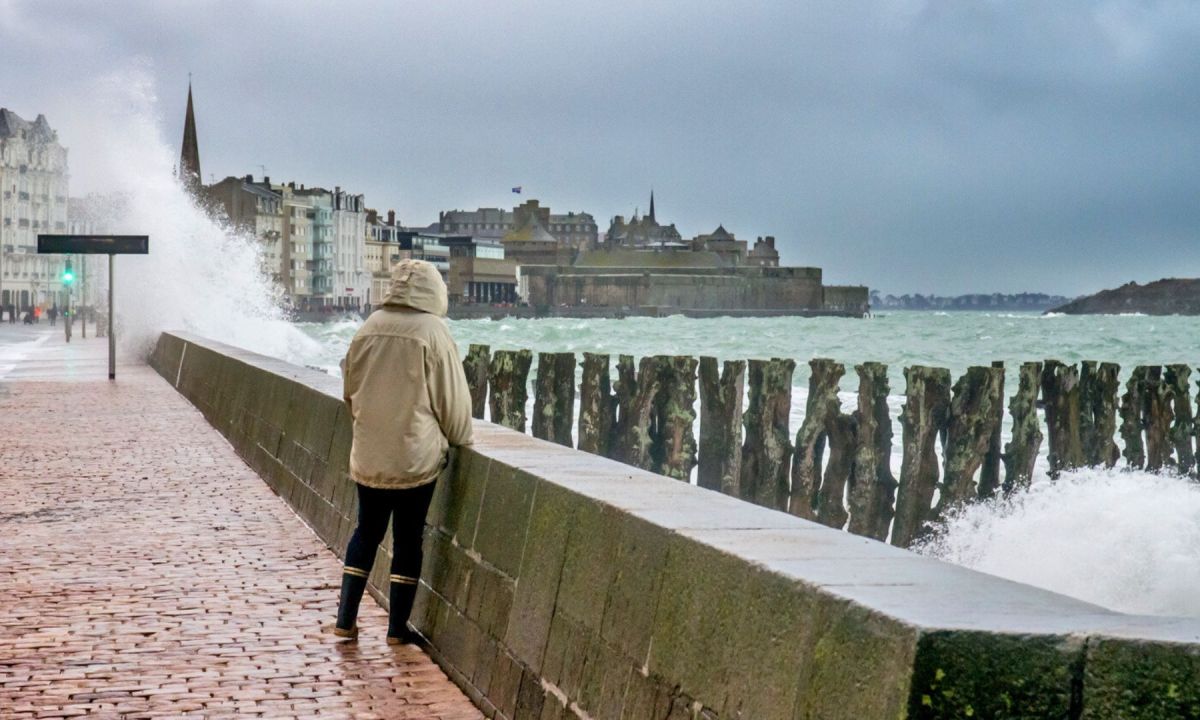 Grande marée à Saint-Malo. // Source : Flickr/CC/Steluma (photo recadrée et modifiée)