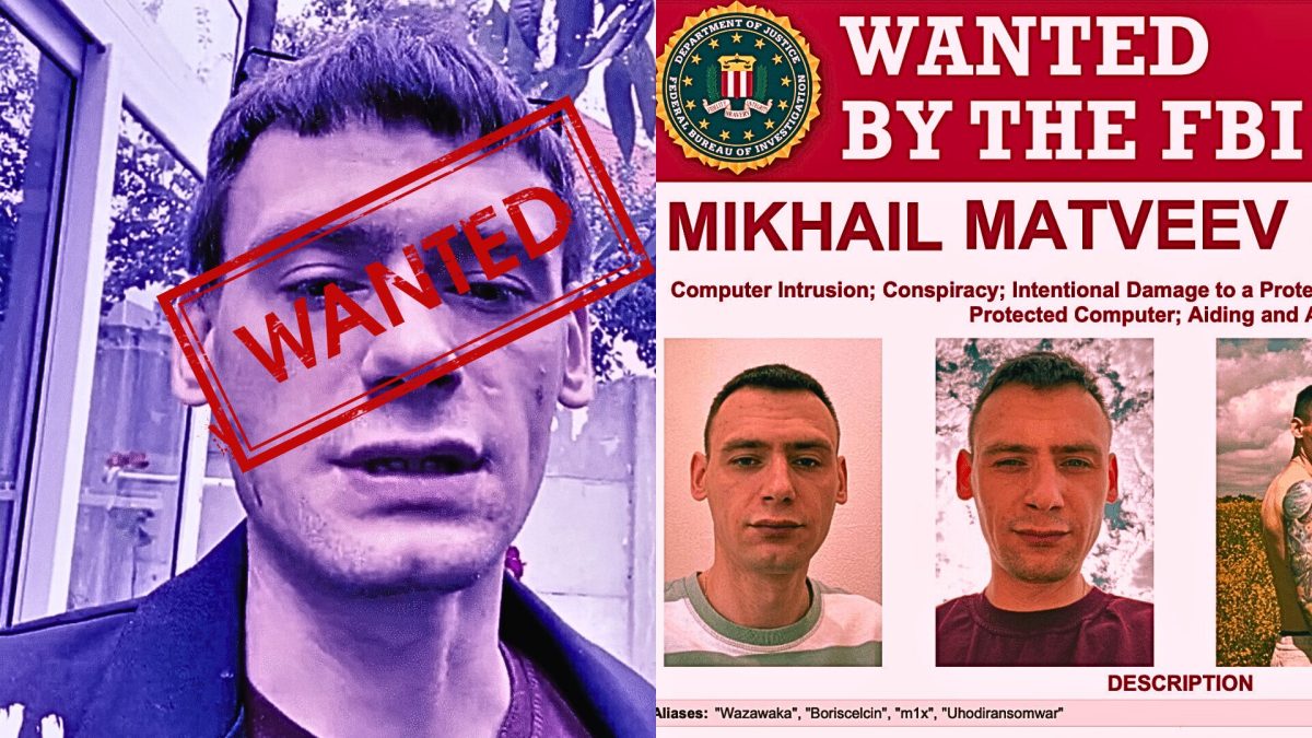 Mikhail Matveev, hacker russe recherché par le FBI. // Source : Telegram / FBI