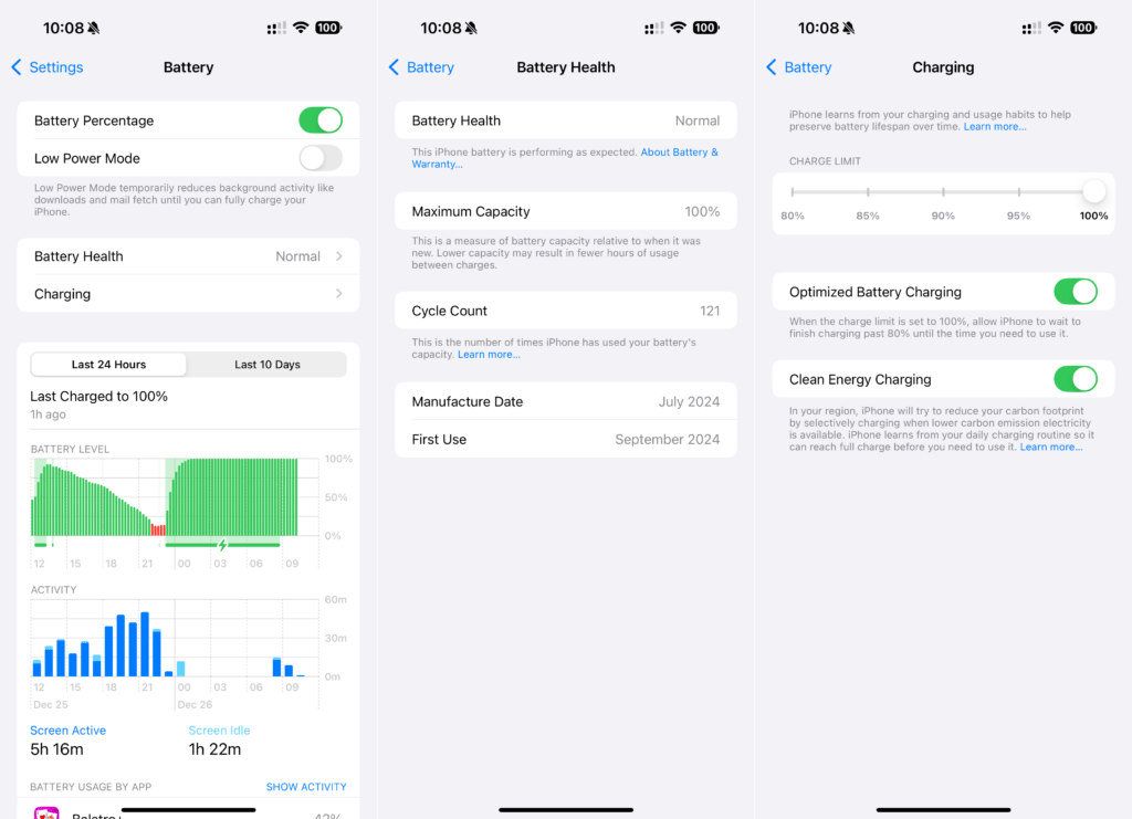 Sur les derniers iPhone, Apple a mis en place de nombreuses optimisations pour prolonger sa batterie.