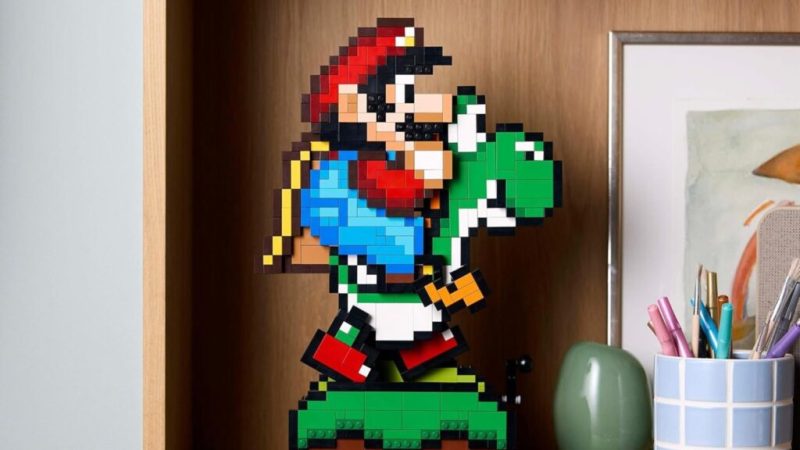 Juste avant la sortie du film Super Mario Galaxy, le Lego Mario et Yoshi est moins cher