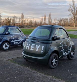 Microlino à l'essai // Source : Raphaelle Baut pour Numerama Microlino à l'essai // Source : Raphaelle Baut pour Numerama