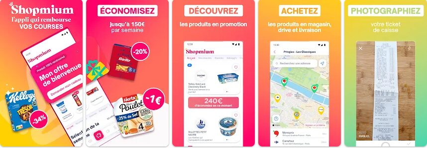 Application de cashback pour vos produits du quotidien