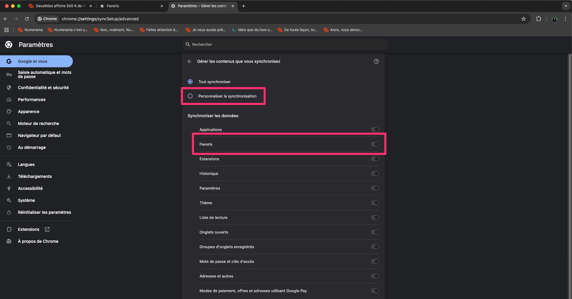 Comment afficher les favoris dans Chrome ? - Numerama