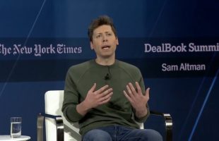 Sam Altman lors du DealBook Summit // Source : New York Times