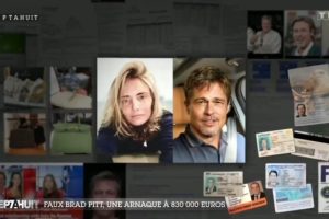 Anne et Brad Pitt, dans Sept à Huit sur TF1. // Source : TF1