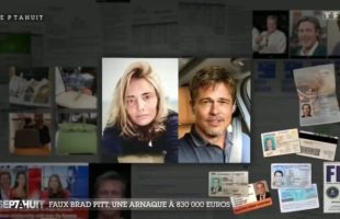 Anne et Brad Pitt, dans Sept à Huit sur TF1. // Source : TF1