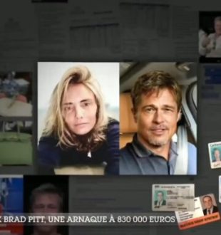 Anne et Brad Pitt, dans Sept à Huit sur TF1. // Source : TF1