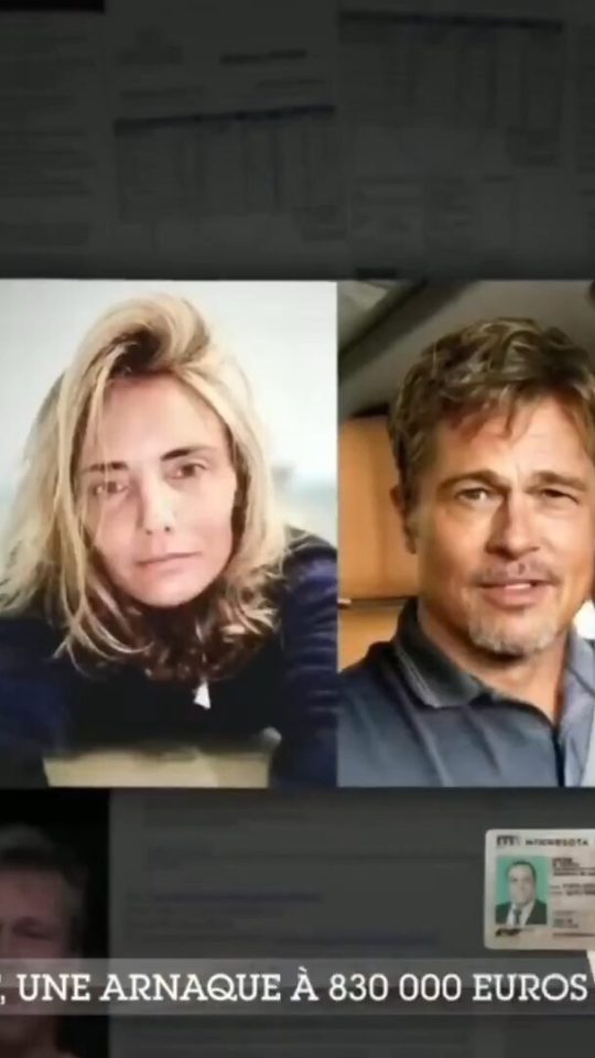 Anne et Brad Pitt, dans Sept à Huit sur TF1. // Source : TF1