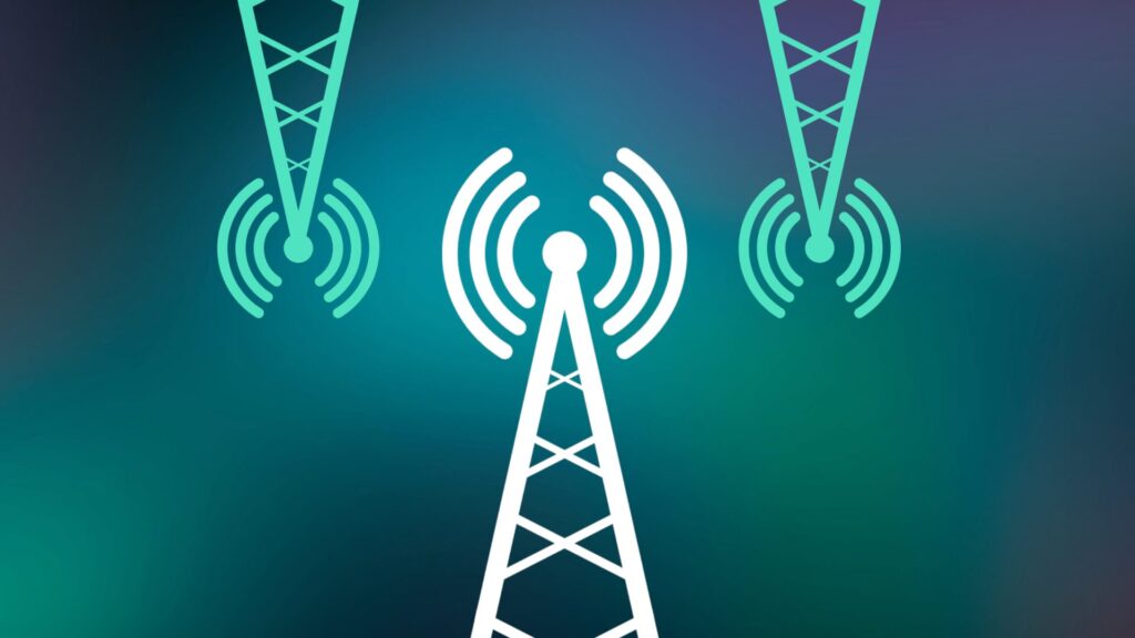 Une antenne 5G. // Source : Numerama Une antenne 5G. // Source : Numerama