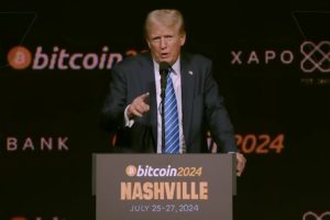 Trump à la conférence Bitcoin2024 // Source : Bitcoinmagazine