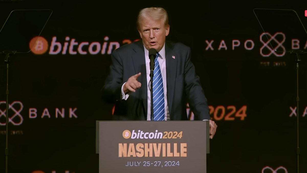 Trump à la conférence Bitcoin2024 // Source : Bitcoinmagazine