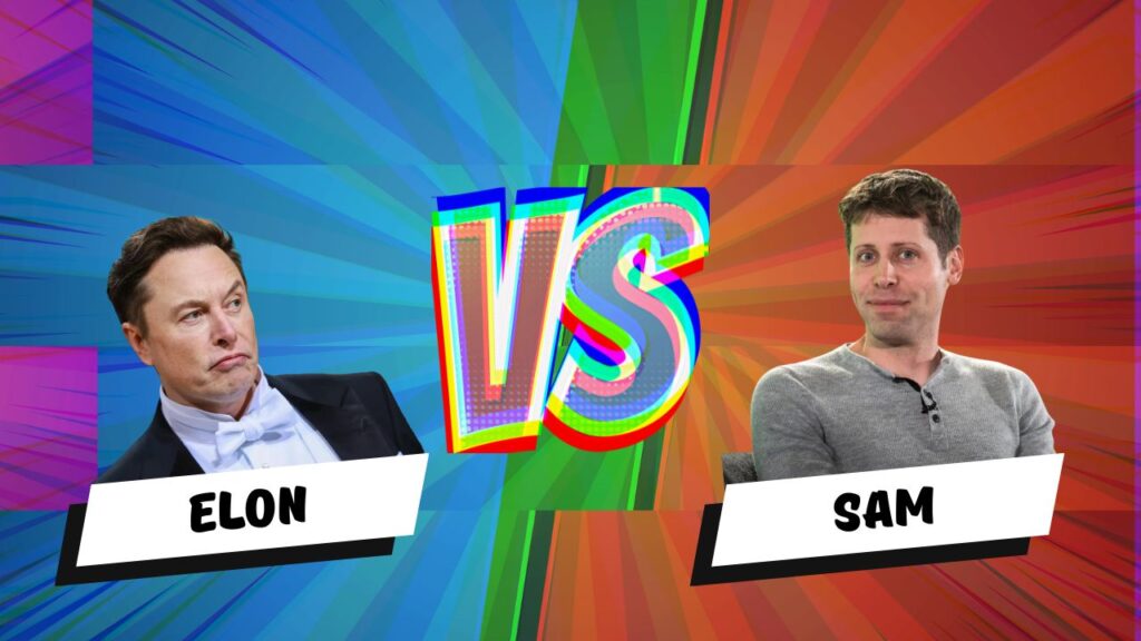 Sam Altman vs Elon Musk // Source : Création Numerama Sam Altman vs Elon Musk // Source : Création Numerama
