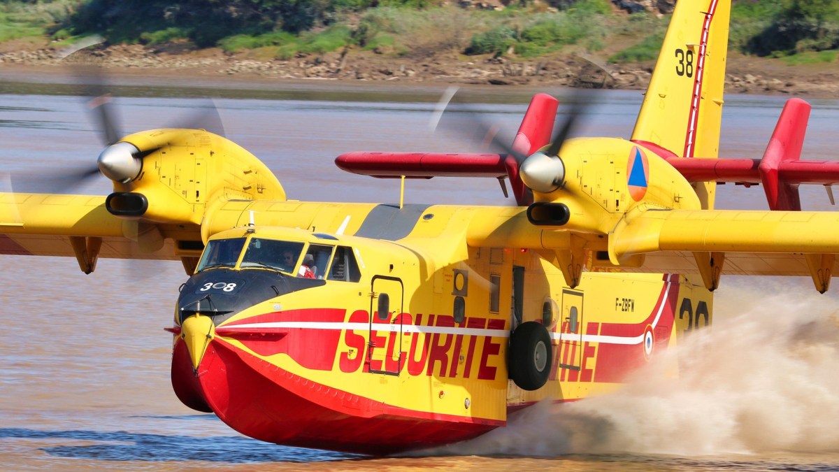 canadair incendie feu