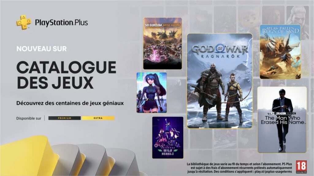 PlayStation Plus Extra et Premium en janvier 2025 // Source : Sony