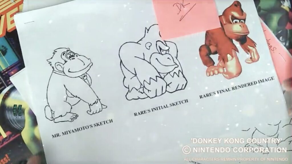 Évolution du design de Donkey Kong // Source : X (ex-Twitter)