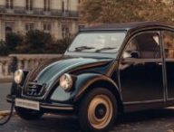 La Citroën 2CV du futur, imaginée par l'IA. // Source : Image créée avec l'IA Midjourney