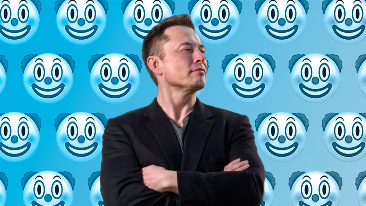 Elon Musk est un clown // Source : Nino Barbey pour Numerama